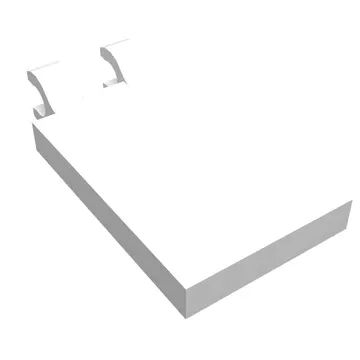Tile Special 2 x 3 with 2 Clips [Thick Open O Clips]