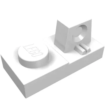 Hinge Plate 1 x 2 Locking with 1 Finger On Top