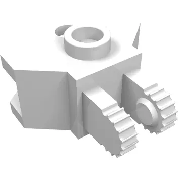 Hinge 1 x 2 Locking with 2 Fingers and Towball Socket, 9 Teeth