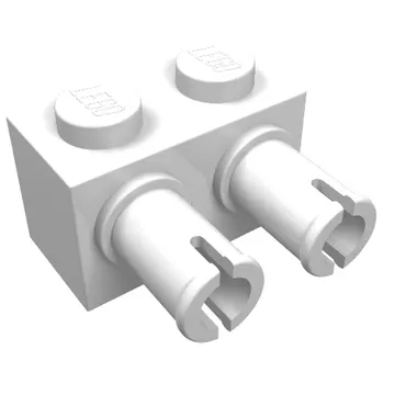 Brick Special 1 x 2 with 2 Pins, Round Pin Holes