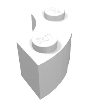 Brick Round Corner 2 x 2 Macaroni with Stud Notch