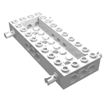 Vehicle Base 4 x 10 x 1 1/3 with 8 x 2 Recessed Center [4 Pins / Technic Holes]