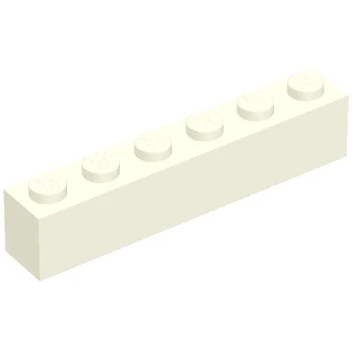 Brick 1 x 6 without Bottom Tubes with Cross Side Supports with 'TABAK' Serif Small Print