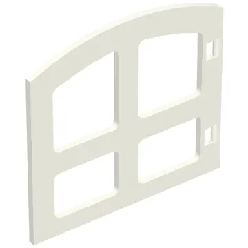 Duplo Door / Window 1 x 4 x 2 Pane with Curved Top
