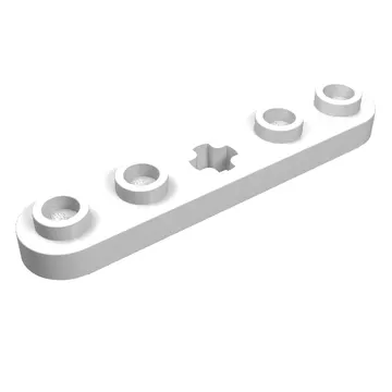 Technic Plate 1 x 5 with Smooth Ends, 4 Studs and Centre Axle Hole
