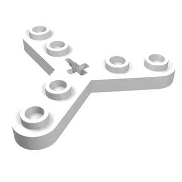 Technic Plate Rotor 3 Blade with Smooth Ends and 6 Studs (Propeller)
