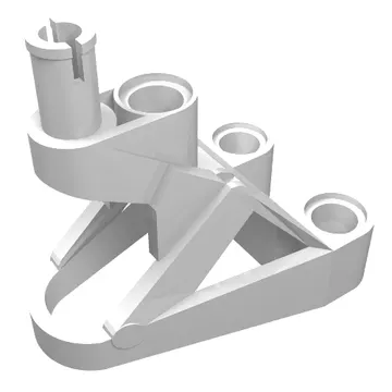 Large Figure Foot, 3 x 4 1/2 x 2 1/3 with Technic Pin Connector