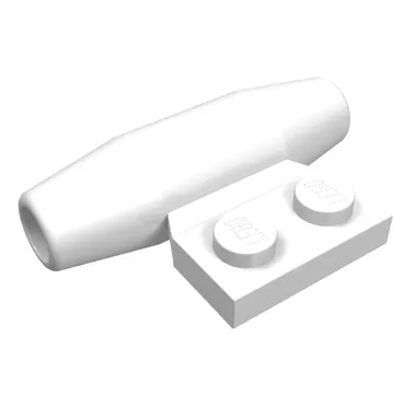 Engine - Smooth, Small 1 x 2 Side Plate [With Axle Holders]