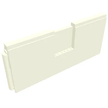 BYGGLEK Side Panel, 32 x 10 x 2, 6 x 6 x 1 Cutout