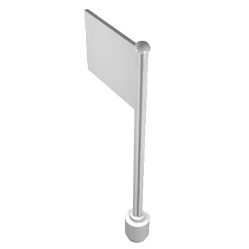 Flag on Flagpole, Straight