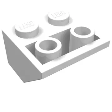 Brick Sloped Inverted 45° 2 x 2 [Ovoid Bottom Pin, Bar-sized Stud Holes]
