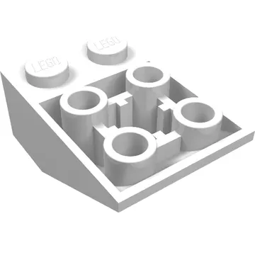 Brick Sloped Inverted 33° 3 x 2, Connections between Studs, Ovoid Bottom Pin