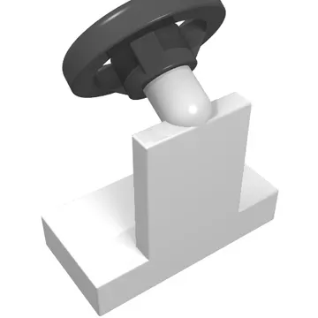 Steering Stand 1 x 2 with Black Steering Wheel