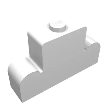 Brick Curved 1 x 4 x 2 Centre Stud Top