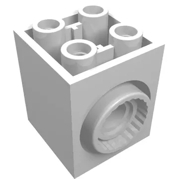 Brick Special 2 x 2 x 2 with Rotation Joint Socket and Rear Pin Hole