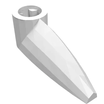 Technic Tooth 1 x 3 with Axle Hole [Rounded Underside]