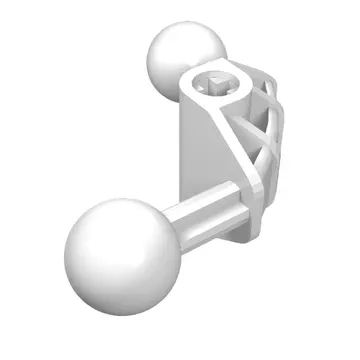 Large Figure Skeletal, Limb, Angular 90°, 4 x 4 x 2 with 2 Ball Joints, and Axle Hole