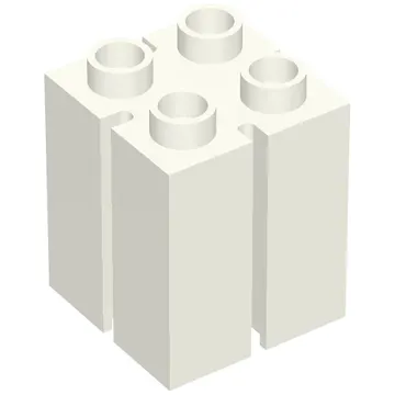 Duplo Brick 2 x 2 x 2 with Vertical Grooves