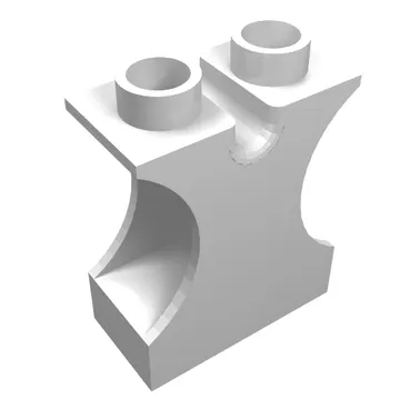 Duplo Brick 1 x 2 x 2 with Side Cutouts and Channel in Top