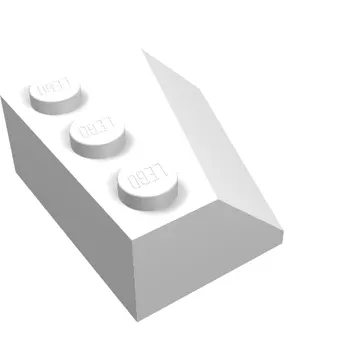 Brick Wedged, Sloped 45° 3 x 3 Left