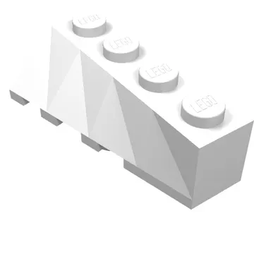 Brick Wedged, Sloped 45° 4 x 2 Right