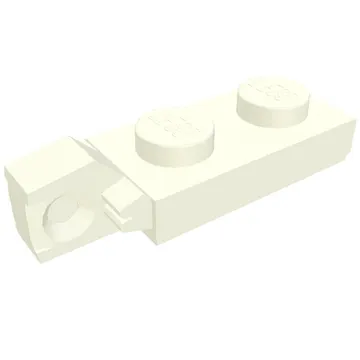 Hinge Plate 1 x 2 Locking with 1 Finger On End, with Groove