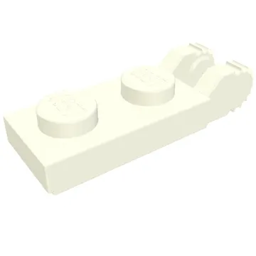Hinge Plate 1 x 2 Locking with 2 Fingers On End, with Groove, 9 Teeth