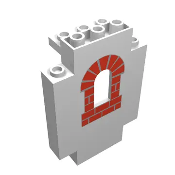 Panel 2 x 5 x 6 Wall with Red Bricks Scattered Print