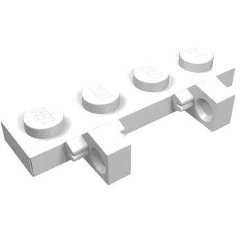 Hinge Plate 1 x 4 Locking Dual 1 Finger