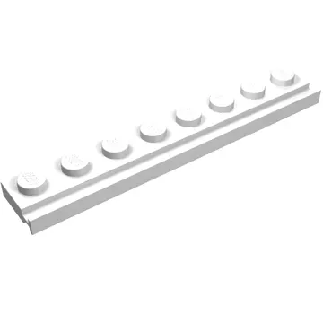 Plate Special 1 x 8 with Door Rail