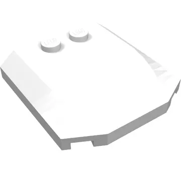 Brick Wedged, Curved Triple 4 x 4 x 2/3 with 2 Studs