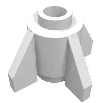 Brick Round 1 x 1 with Fins, Open Stud