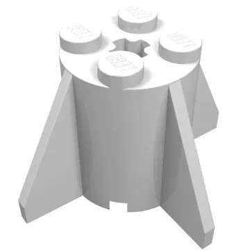 Brick Round 2 x 2 x 2 with Axle Hole and Fins