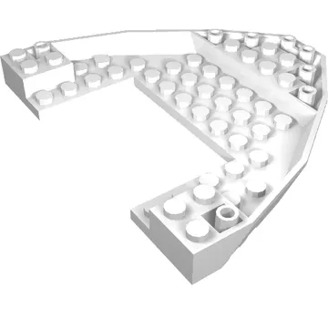 Boat Hull Section, Brick 10 x 12 x 1 with 4 x 6 Cutout