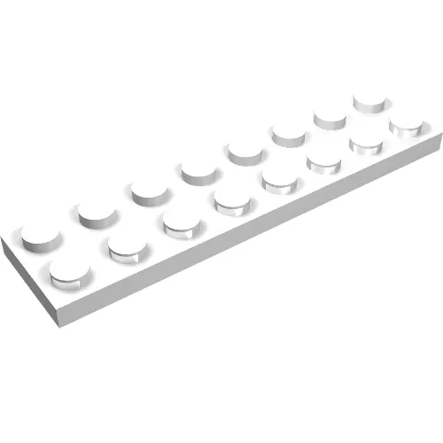 Plate 2 x 8 with Electric Contacts