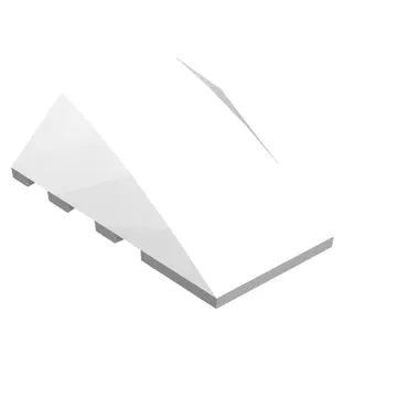 Brick Wedged, Curved 4 x 4 No Top Studs