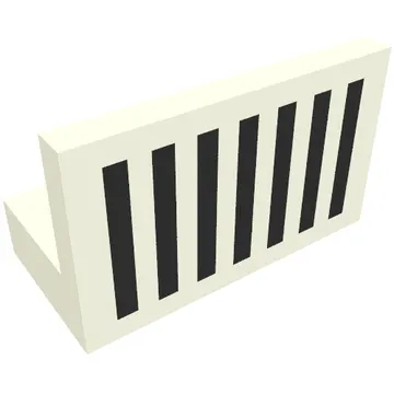 Panel 1 x 2 x 1 with Black Grill Print [6893]