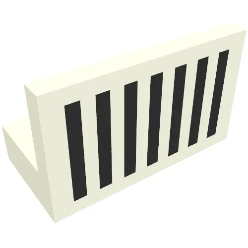 Panel 1 x 2 x 1 with Black Grill Print [6893]