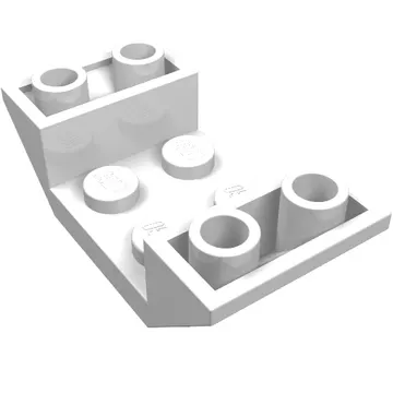Brick Sloped Inverted 45° 4 x 2 Double with 2 x 2 Recessed