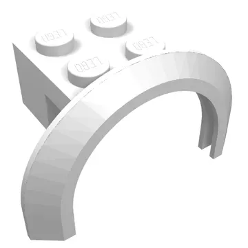 Wheel Arch, Mudguard 4 x 2 1/2 x 2 with 2 x 2 Plate