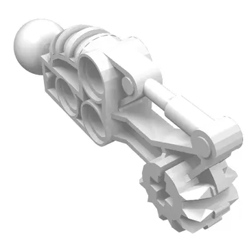 Large Figure Skeletal, Limb, with Ball Joint, and Gear with Axle Hole (Toa Hordika)