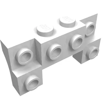 Brick Special 2 x 4 - 1 x 4 with 2 Recessed Studs and Thick Side Arches