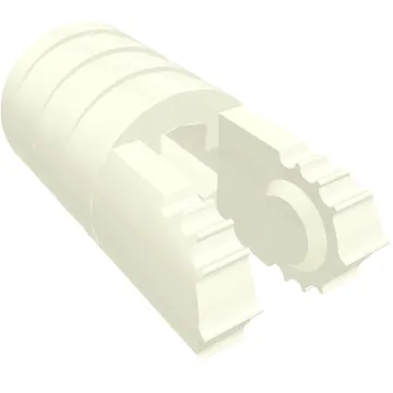 Hinge Cylinder 1 x 2 Locking with 2 Click Fingers and Axle Hole, 7 Teeth