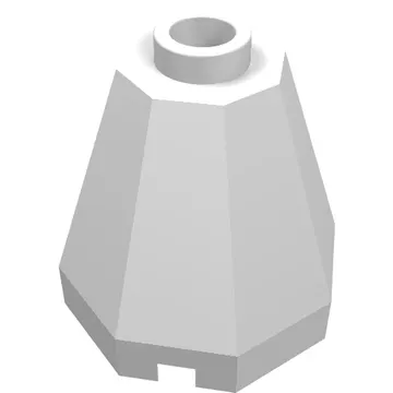 Cone 2 x 2 x 1 2/3 Octagonal, Open Stud