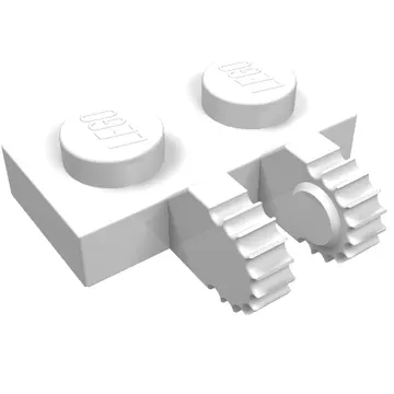 Hinge Plate 1 x 2 Locking with 2 Fingers on Side, 9 Teeth