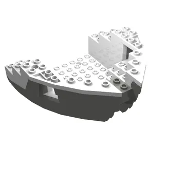 Boat Hull Section, Small Bow 12 x 12 x 5 1/3 with Blue Top [Complete Assembly]