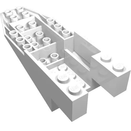 Brick Wedged, Sloped Inverted 11 x 4 x 2 2/3 Cockpit