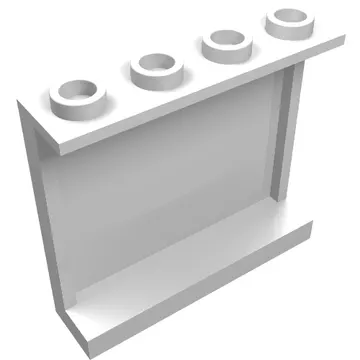 Panel 1 x 4 x 3 [Side Supports / Hollow Studs]