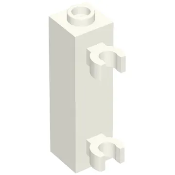Brick Special 1 x 1 x 3 with 2 Clips Vertical [Hollow Stud, Open O Clips]