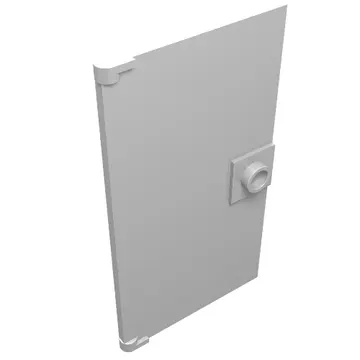 Door 1 x 4 x 6 Smooth with Square Handle Plinth